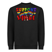 Black Support squad pride Heavyweight Sweatshirt - CowGirlArtShop