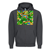 Smoke St. Patrick's Day Zipper Hoodie - FaDigitalArtStudio