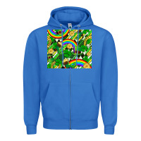 True Royal St. Patrick's Day Zipper Hoodie - FaDigitalArtStudio