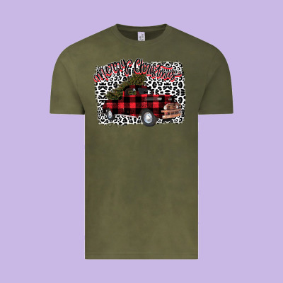 Merryy Christmas Truck Vintage Tee Designed By Bettercallsaul