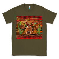 Army Green western christmas cow tumbler Classic Tee - Jasminsmagicworld