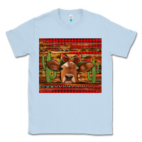 Dusty Blue western christmas cow tumbler Classic Tee - Jasminsmagicworld