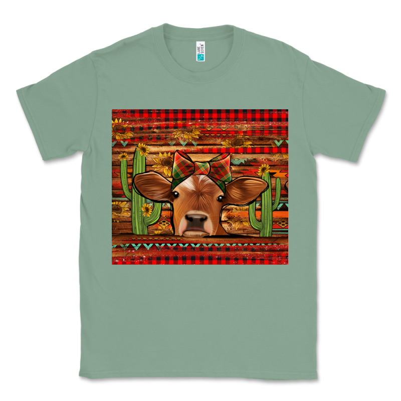 Western Christmas Cow Tumbler Classic Tee by Jasminsmagicworld | Teevron
