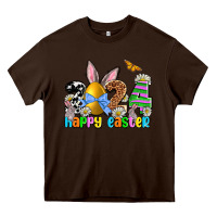 Chocolate Brown 2024 Happy Easter Heavy Core Tee - NancyCooperArtShop