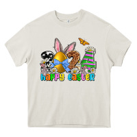 Cream 2024 Happy Easter Heavy Core Tee - NancyCooperArtShop