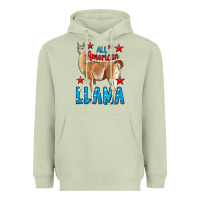 Matcha All American Lama Heavyweight Hoodie - LillyAllenDesigns
