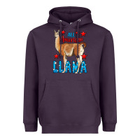 Plum All American Lama Heavyweight Hoodie - LillyAllenDesigns