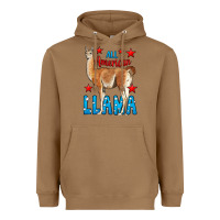 Toasted Coconut All American Lama Heavyweight Hoodie - LillyAllenDesigns