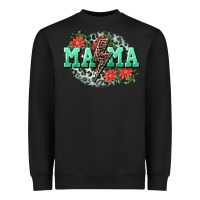 Black Mama rock lightning bolt Mother's Day Heavyweight Sweatshirt - CowGirlArtShop