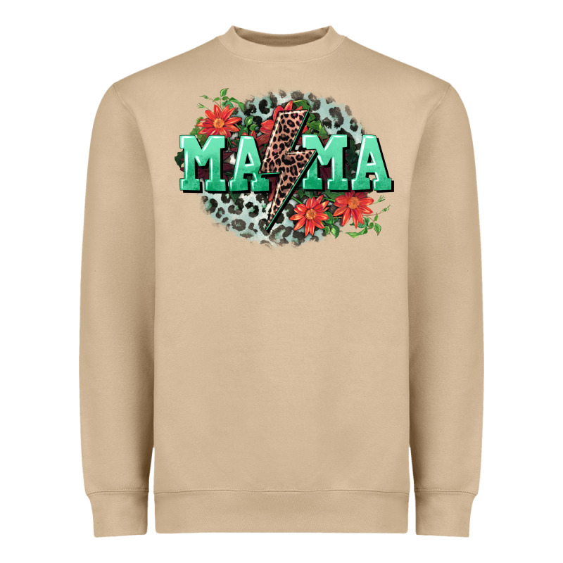 Mama Rock Lightning Bolt Mother's Day Heavyweight Sweatshirt by CowGirlArtShop | Teevron