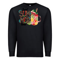 Black Sweet Summer Time Premium Sweatshirt - CowhideDigitalArt