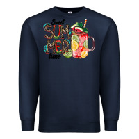 Navy Sweet Summer Time Premium Sweatshirt - CowhideDigitalArt
