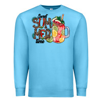 Ocean Blue Sweet Summer Time Premium Sweatshirt - CowhideDigitalArt