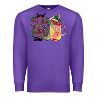 Purple Sweet Summer Time Premium Sweatshirt - CowhideDigitalArt