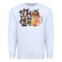White Sweet Summer Time Premium Sweatshirt - CowhideDigitalArt