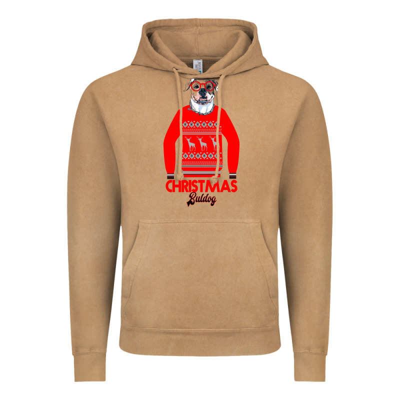 Christmas Buldog Vintage Hoodie by Bettercallsaul | Teevron