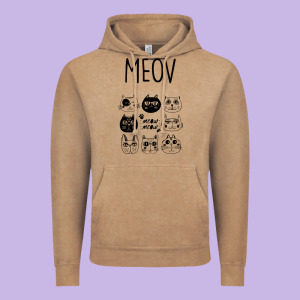 Meow Vintage Hoodie Designed By Bettercallsaul