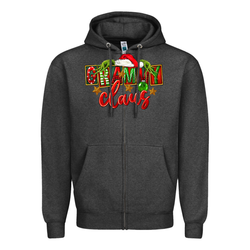 Christmas Grammy Claus Mother's Day Zipper Hoodie by FaDigitalArtStudio | Teevron
