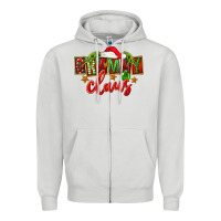 Dove Grey Christmas Grammy Claus Mother's Day Zipper Hoodie - FaDigitalArtStudio