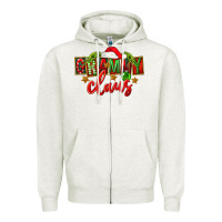 Oatmeal Heather Christmas Grammy Claus Mother's Day Zipper Hoodie - FaDigitalArtStudio