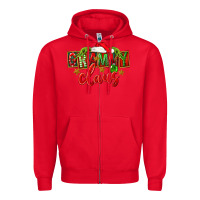Red Christmas Grammy Claus Mother's Day Zipper Hoodie - FaDigitalArtStudio