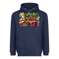 Navy The Boy Who Stole Christmas Heavyweight Hoodie - CowhideDigitalArt