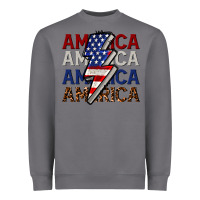 Storm America with lightning bold Heavyweight Sweatshirt - CowGirlArtShop
