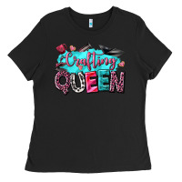 Black crafting queen Ladies Tee - NancyCooperArtShop