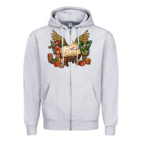 Heather Grey joy christmas with baby jesus bbs Zipper Hoodie - BundleAndBundleShop