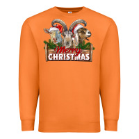 Carrot Merry Christmas Goats Premium Sweatshirt - LillyAllenDesigns