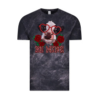 Cloud Black be mine valentine's day calf Vintage Tee - RanaPortraitStore