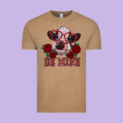 Be Mine Valentine's Day Calf Vintage Tee Designed By Ranaportraitstore
