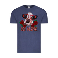 Vintage Denim be mine valentine's day calf Vintage Tee - RanaPortraitStore