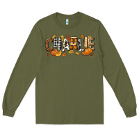 Army Green Personalized Fall Autumn Long Sleeve Tee - NancyCooperArtShop