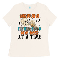 Bone surviving fatherhood one beer at a time Ladies Tee - MaliasSmallBusiness