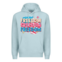 Blue Mist Freedom freedom freedom Premium Hoodie - FaDigitalArtStudio