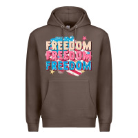 Coffee Freedom freedom freedom Premium Hoodie - FaDigitalArtStudio