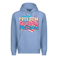 Colony Blue Freedom freedom freedom Premium Hoodie - FaDigitalArtStudio
