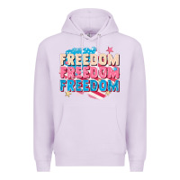 Lilac Freedom freedom freedom Premium Hoodie - FaDigitalArtStudio