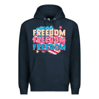 Navy Freedom freedom freedom Premium Hoodie - FaDigitalArtStudio
