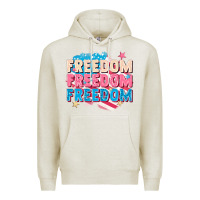 Oatmeal Heather Freedom freedom freedom Premium Hoodie - FaDigitalArtStudio