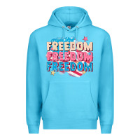 Ocean Blue Freedom freedom freedom Premium Hoodie - FaDigitalArtStudio