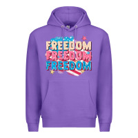 Purple Freedom freedom freedom Premium Hoodie - FaDigitalArtStudio