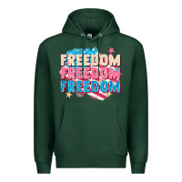 Sports Green Freedom freedom freedom Premium Hoodie - FaDigitalArtStudio