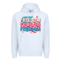 White Freedom freedom freedom Premium Hoodie - FaDigitalArtStudio