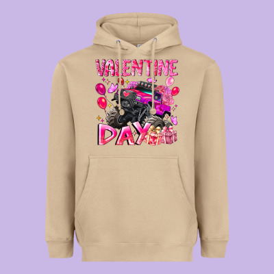 Valentine Day Heavyweight Hoodie Designed By Cowhidedigitalart