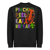 Black Pinch peel eat repeat crawfish Heavyweight Sweatshirt - HowdyJamesFarm