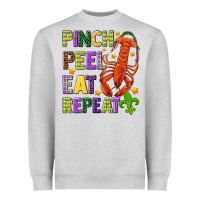 Heather Grey Pinch peel eat repeat crawfish Heavyweight Sweatshirt - HowdyJamesFarm