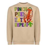 Pinch Peel Eat Repeat Crawfish Heavyweight Sweatshirt | Teevron