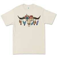 Texas Longhorn Bull Skull Premium Tee | Teevron